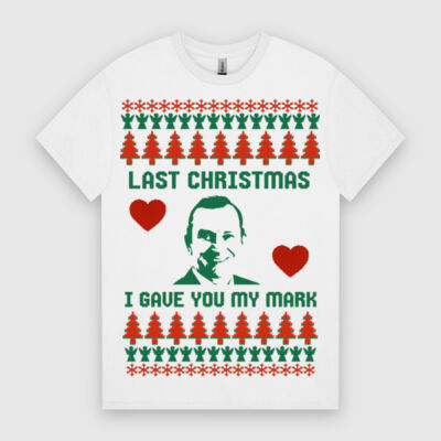 Last Christmas I Gave You My Mark - Ugly Christmas Tee Thumbnail